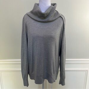 Talbots Silver Metallic Turtleneck Sweater Size XLP